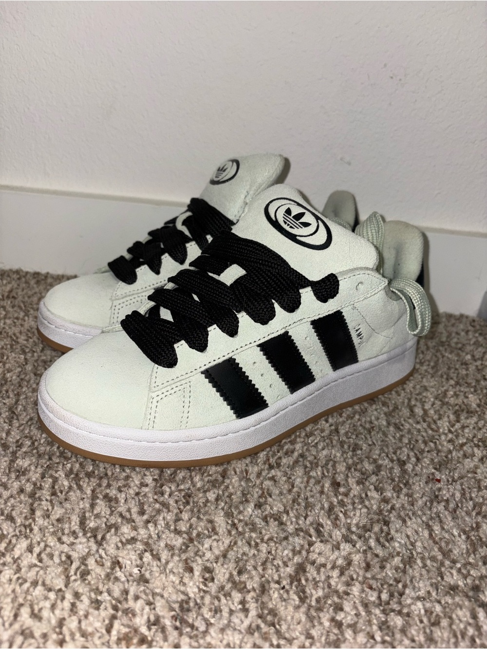 Adidas White & Black Campus Sneakers